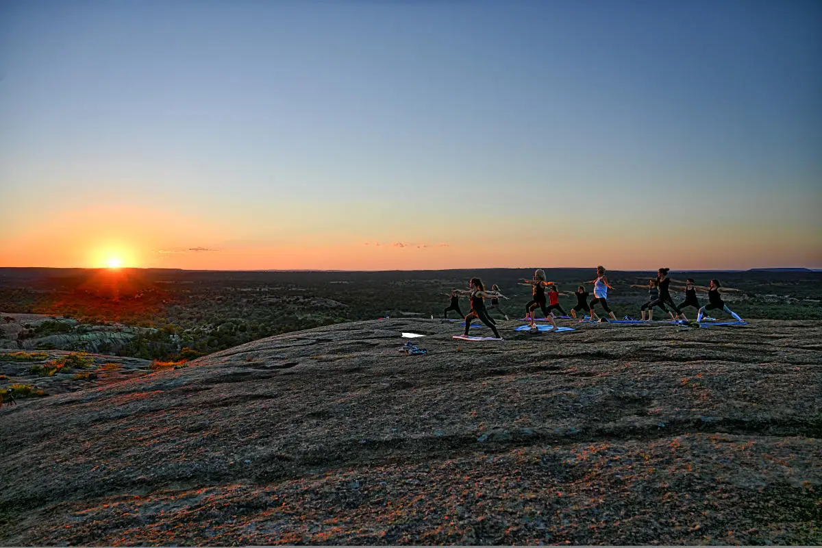 Hikin in Fredericksburg, Texas at Enchanted Rock