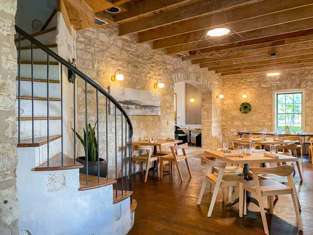 The dining room of Hill Country Herb Garden