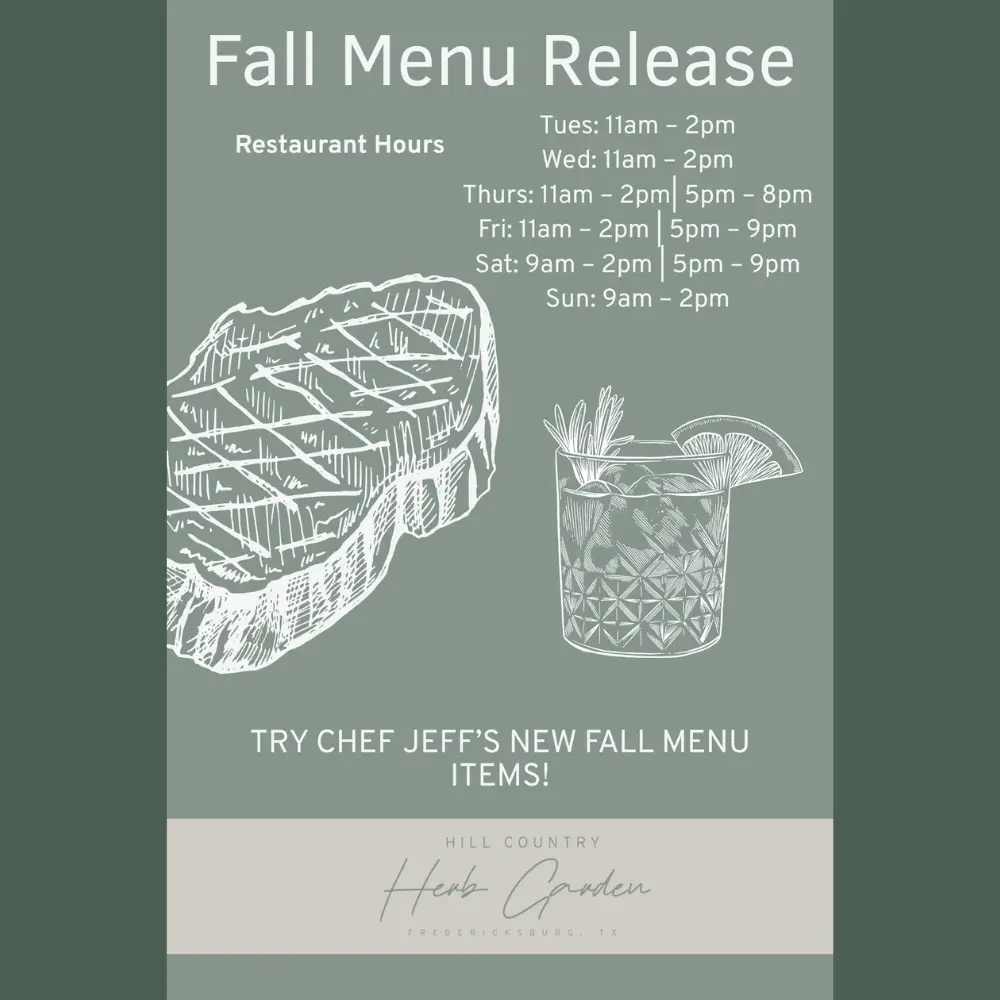 HCHG Fall Menu Release 2026